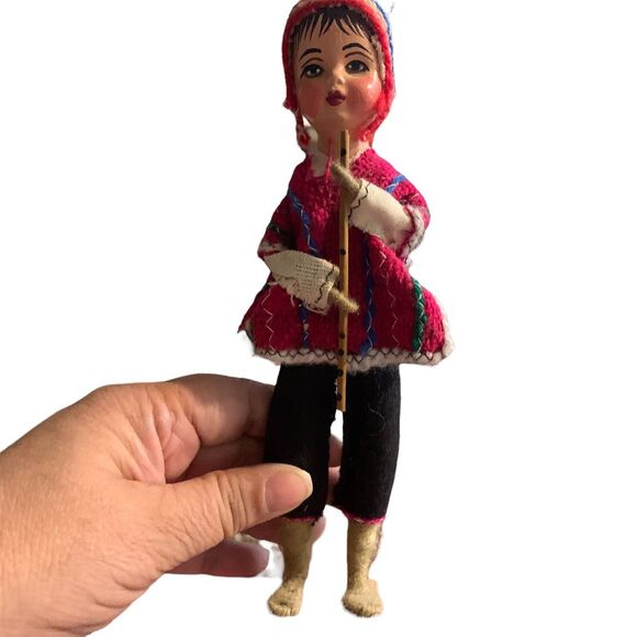 Set of 6 ethnic dolls. Measures 9 inches to 8 inches. - Picture 5 of 8